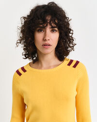 Contrast Detailed Crew Neck Sweater