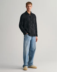 Relaxed Fit Jacquard Cupro Viscose Shirt