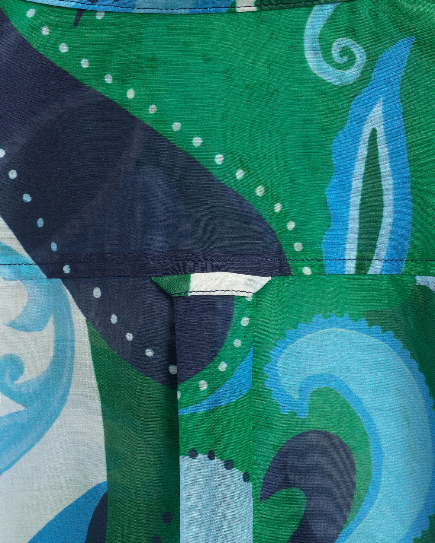 Regular Fit Paisley Cotton Silk Shirt