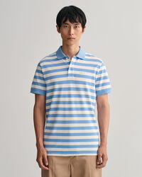 Multi Striped Piqu&eacute; Polo Shirt
