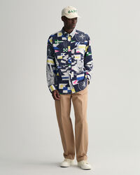 Relaxed Fit Sailing Print Shirt