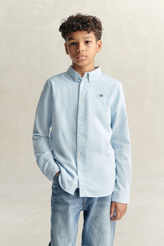 Teen Boys Shield Striped Oxford Shirt — LIGHT BLUE 5