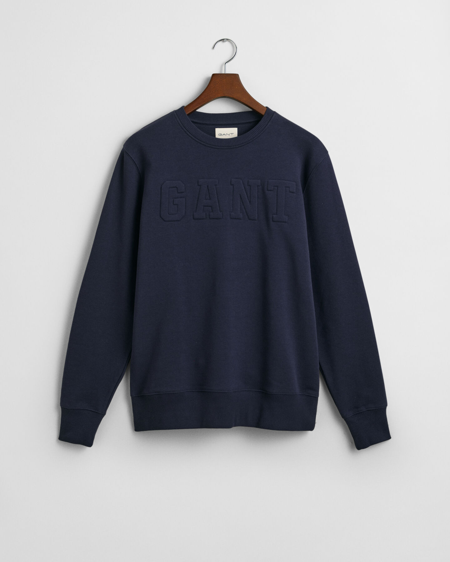 Embossed Crew Neck Sweatshirt