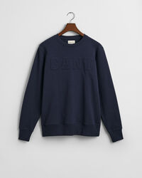 Embossed Crew Neck Sweatshirt