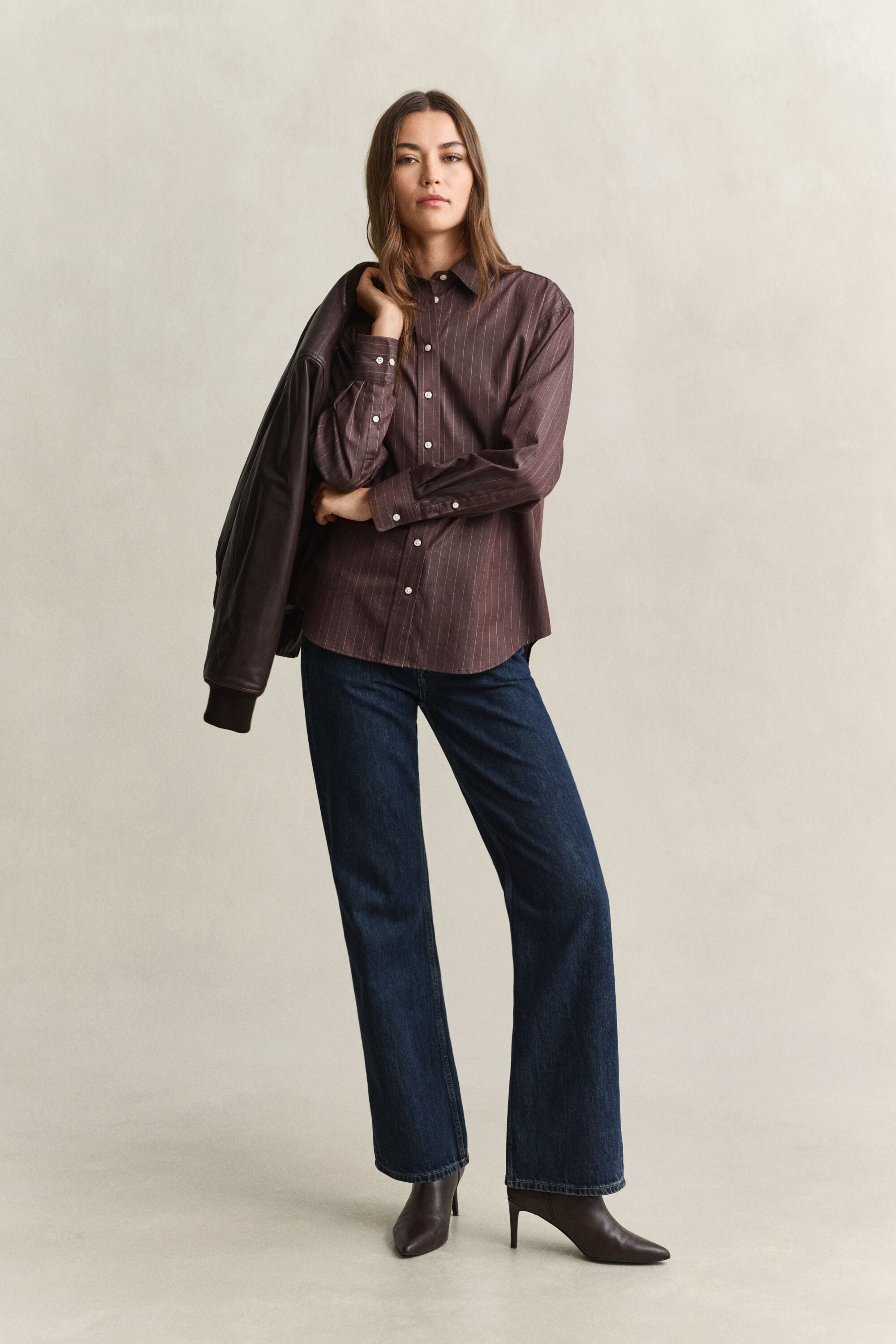 Relaxed Striped Poplin Shirt