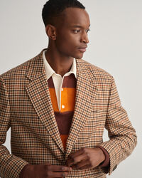 Heavy Wool Check Blazer