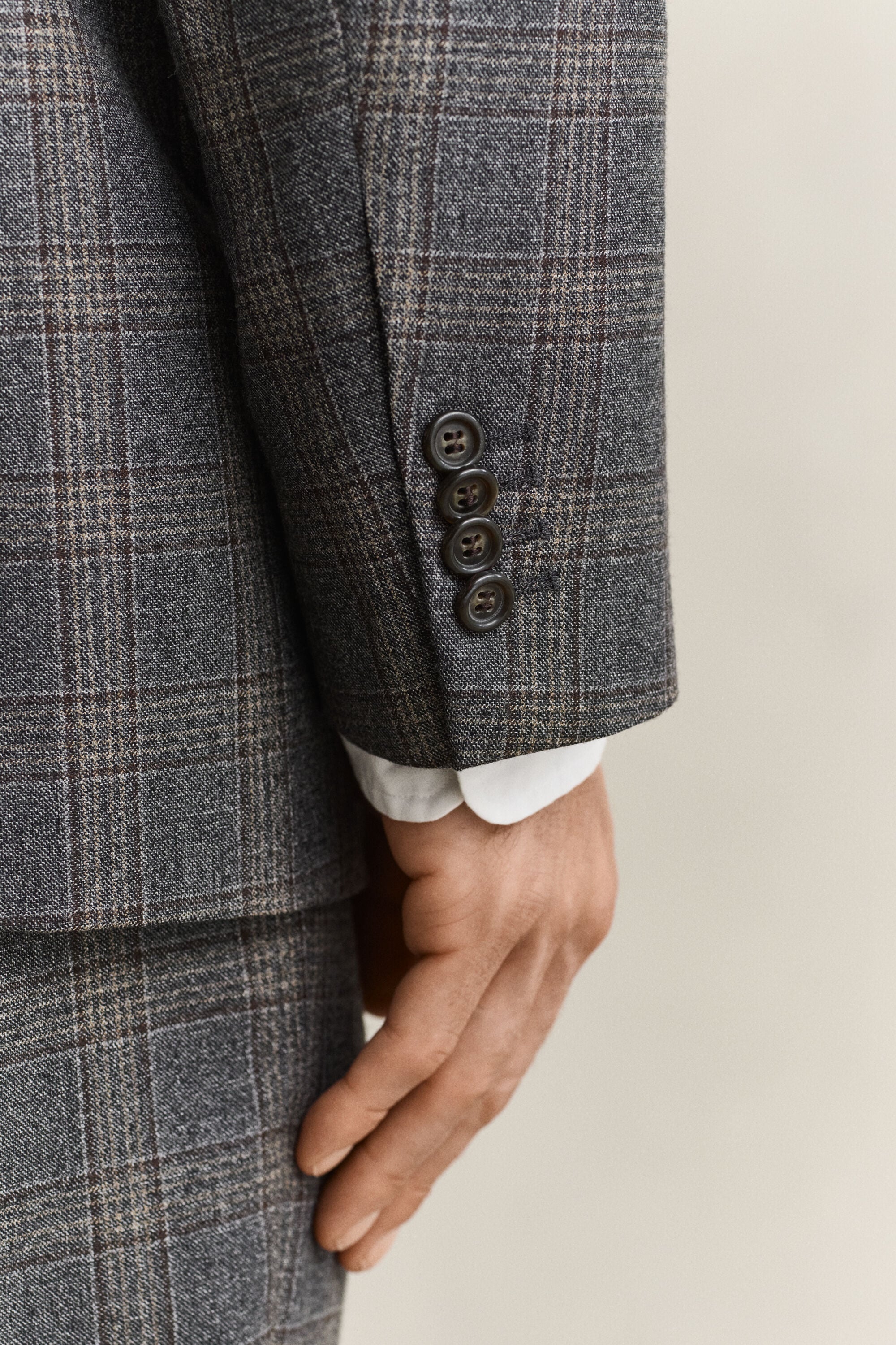 Glen Check Suit Jacket