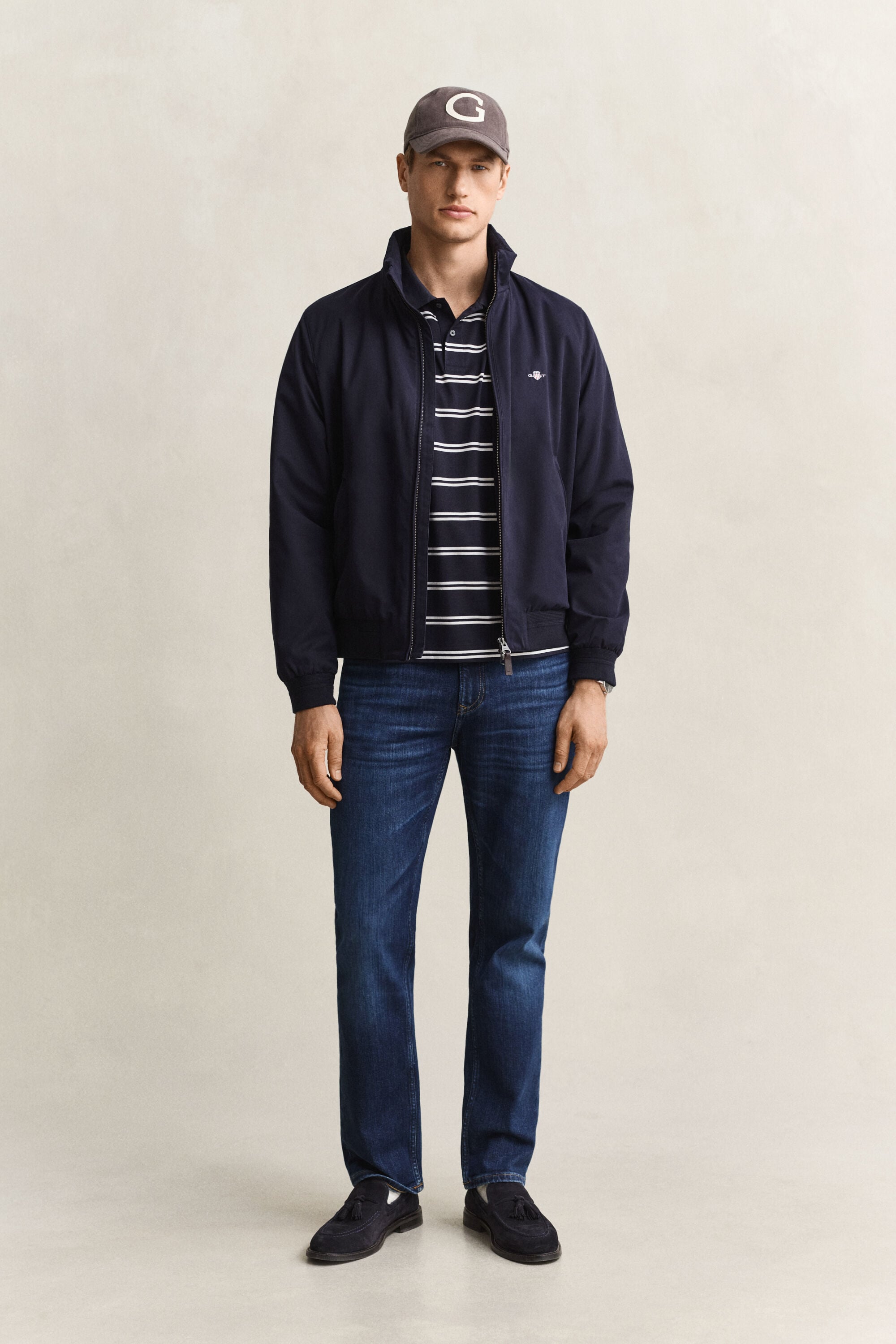 Striped Pima Cotton Polo Shirt