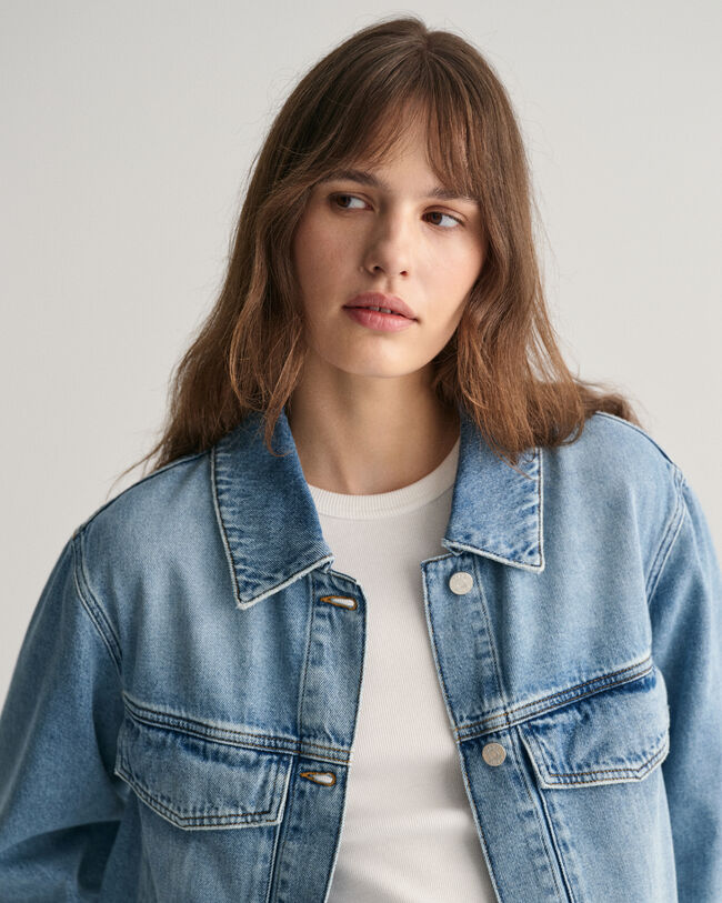 Cropped Denim Jacket