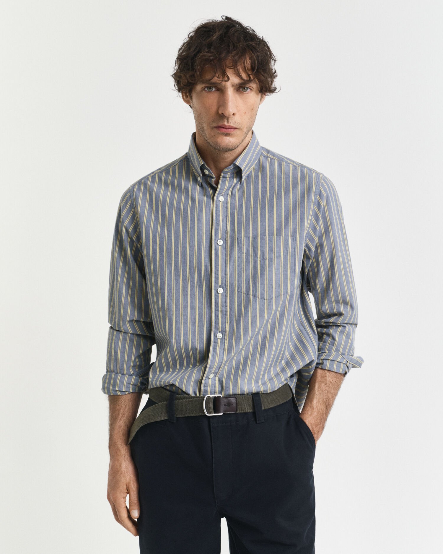 Regular Fit Striped Archive Poplin Shirt
