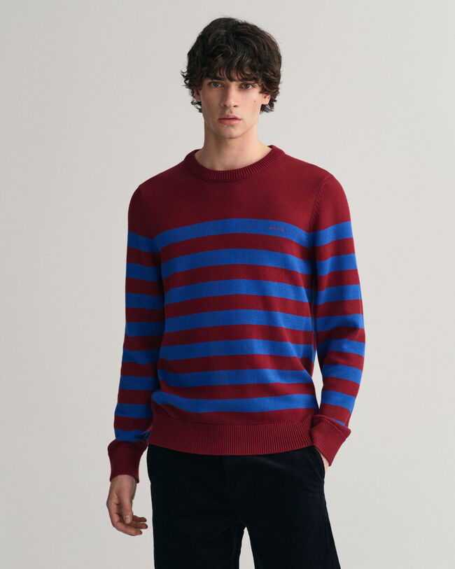 Breton Striped Crew Neck Sweater