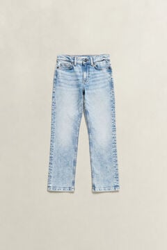 Teen Boys Straight Fit Jeans — BLEACH WASH 3