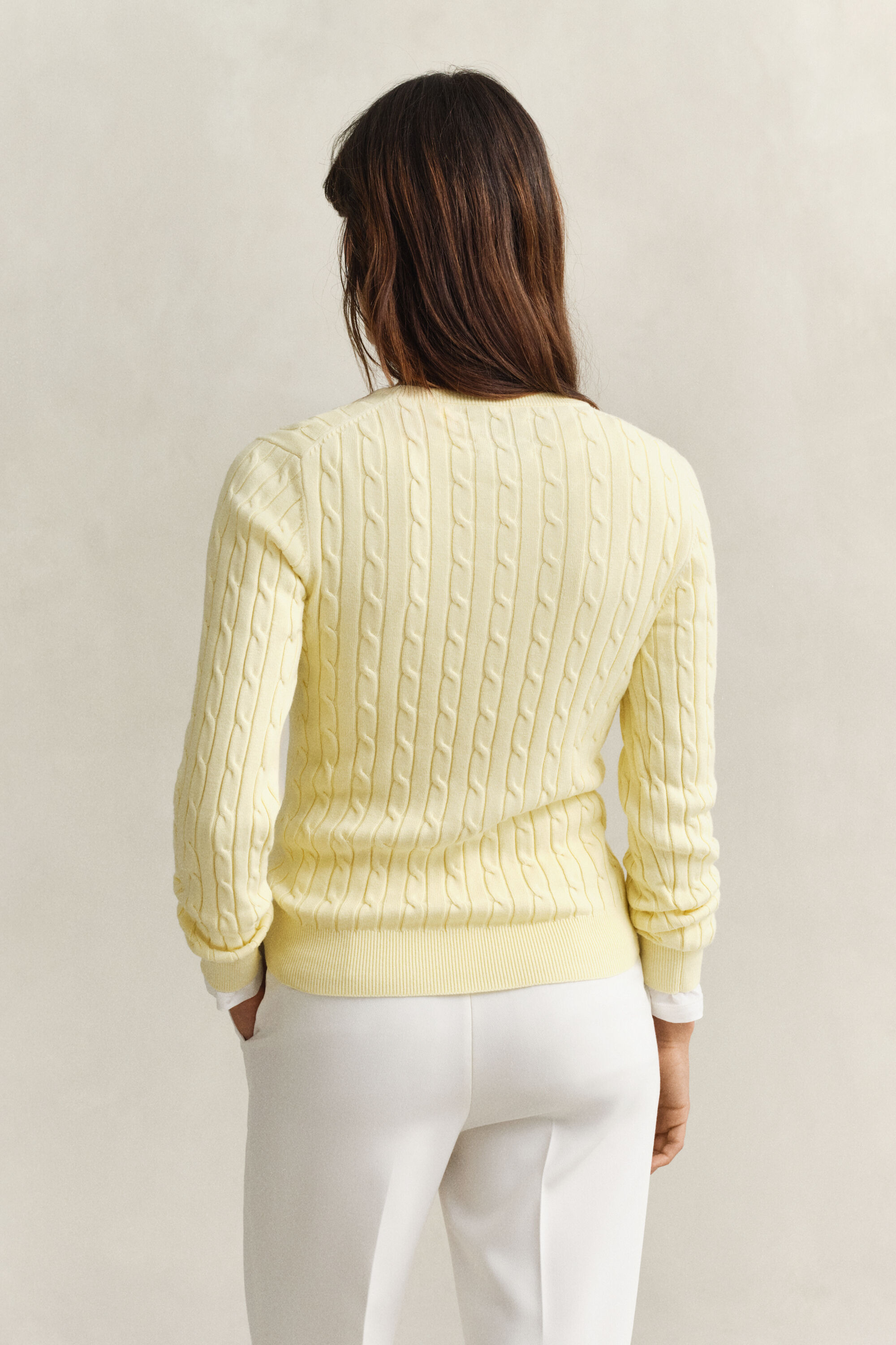 Cable Knit Crew Neck Sweater