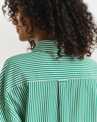 Oversized Classic Striped Poplin Shirt
