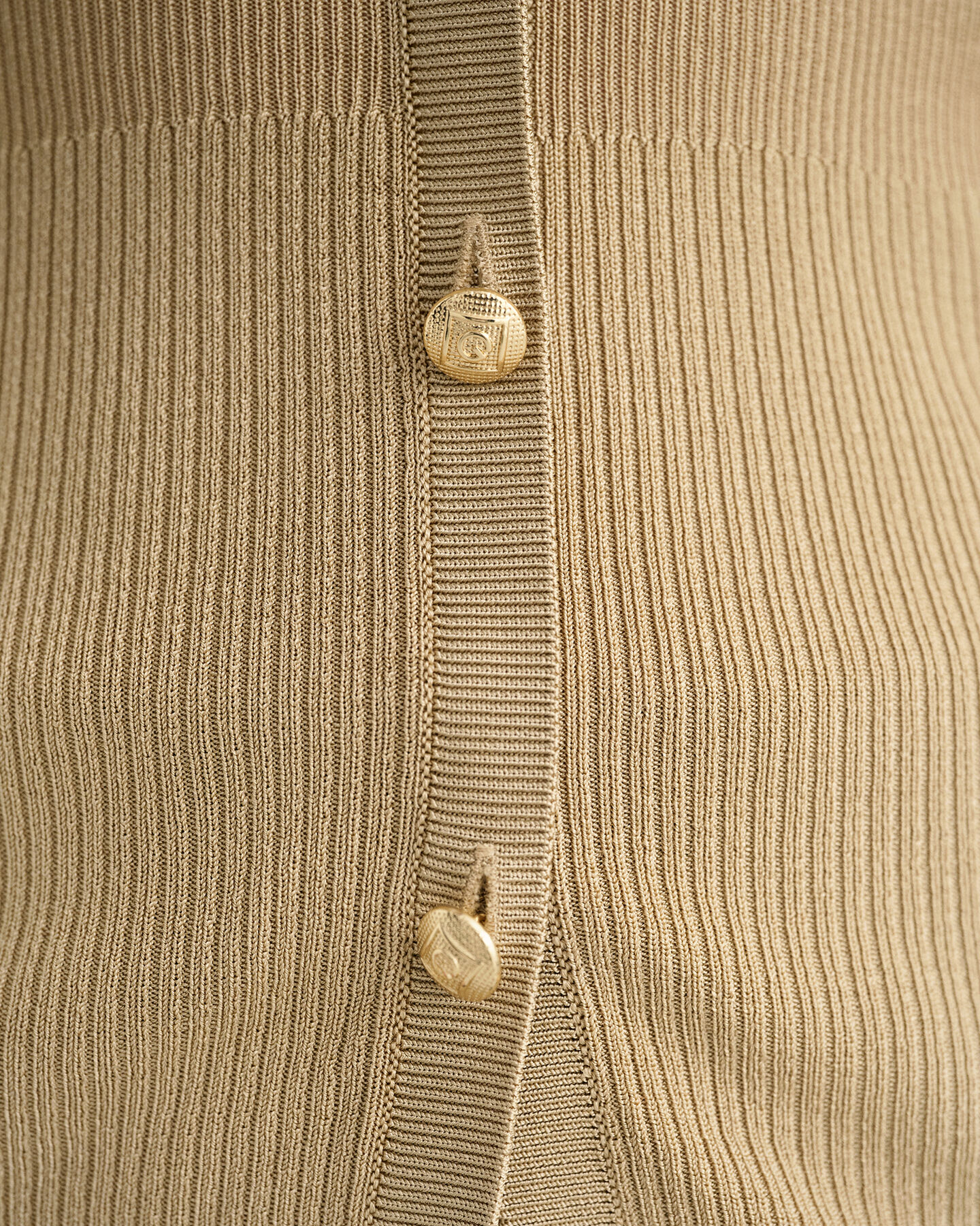 Ribbed Cardigan Top
