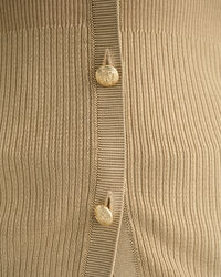 Ribbed Cardigan Top