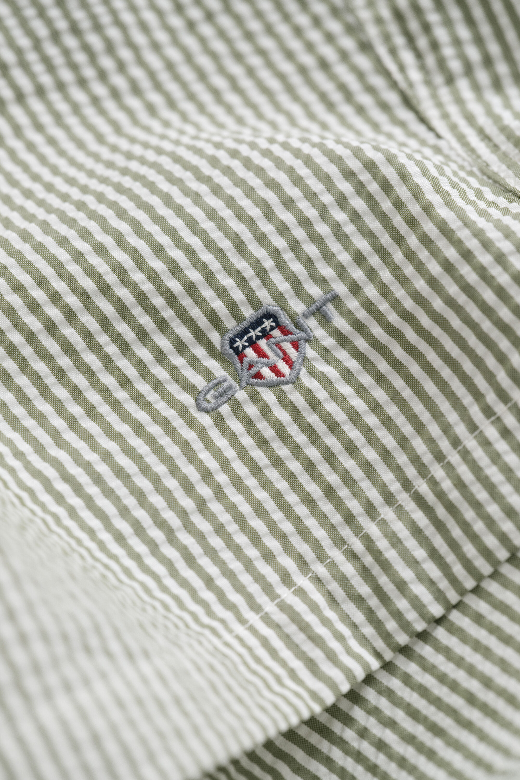 Striped Seersucker Swim Shorts