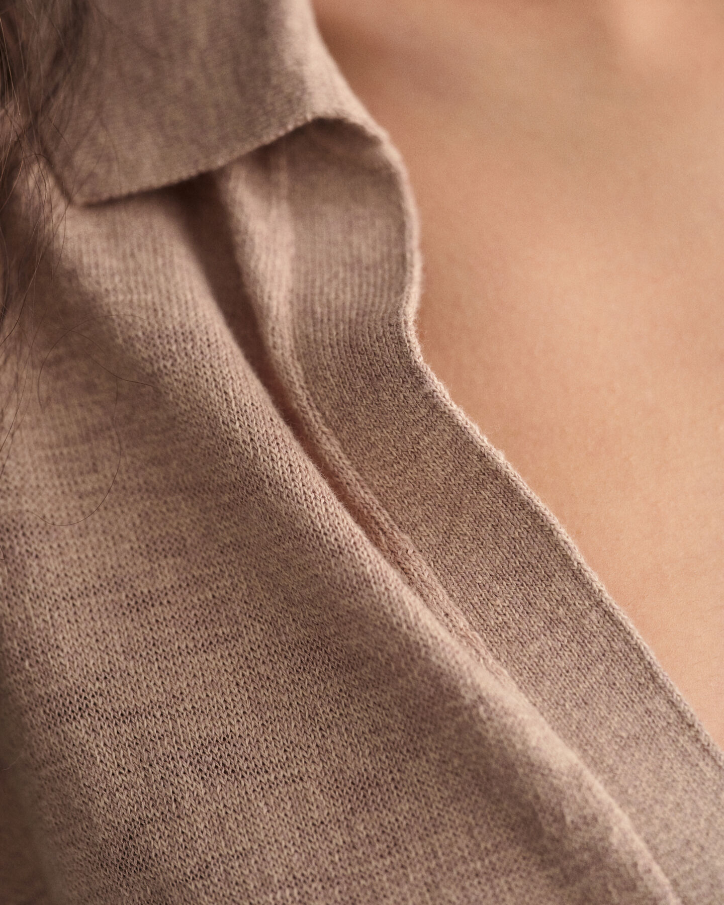 Collared Linen Blend Dress