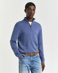 Extra Fine Merino Wool Half-Zip Sweater