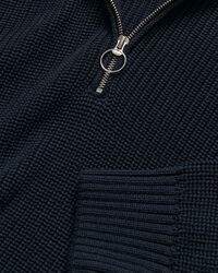 Ribbed Half-Zip Sweater