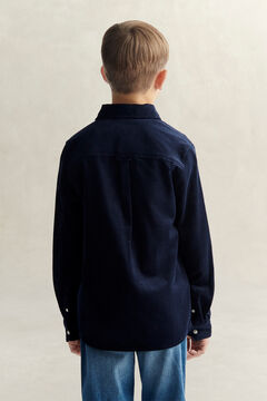 Teen Boys Corduroy Shirt — EVENING BLUE 3