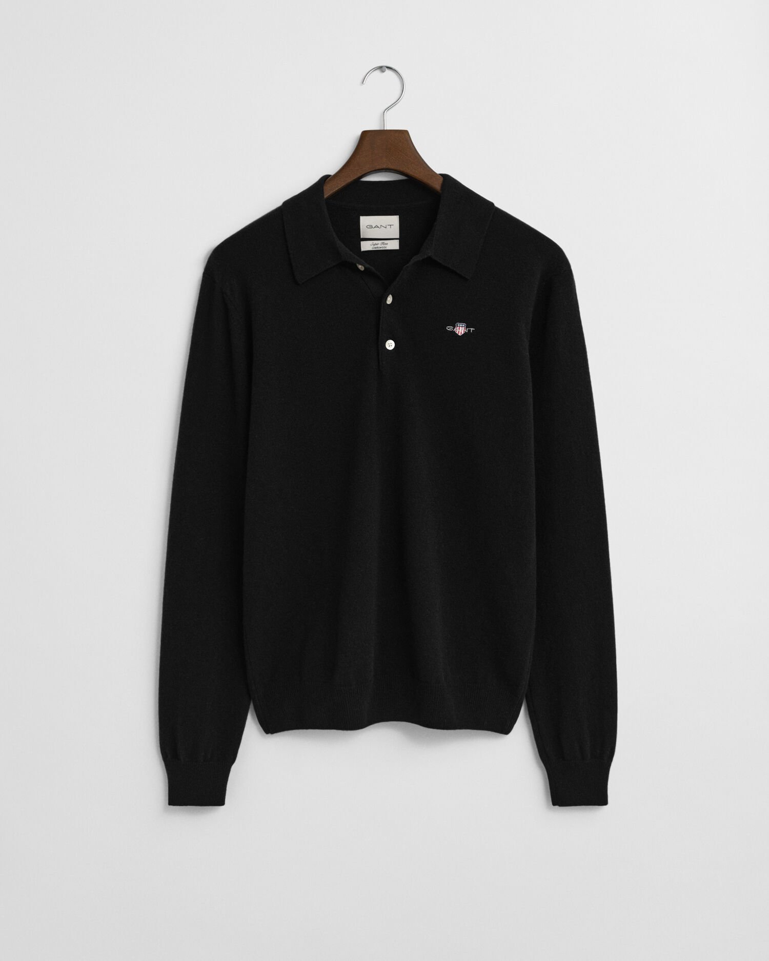 Superfine Lambswool Polo Sweater