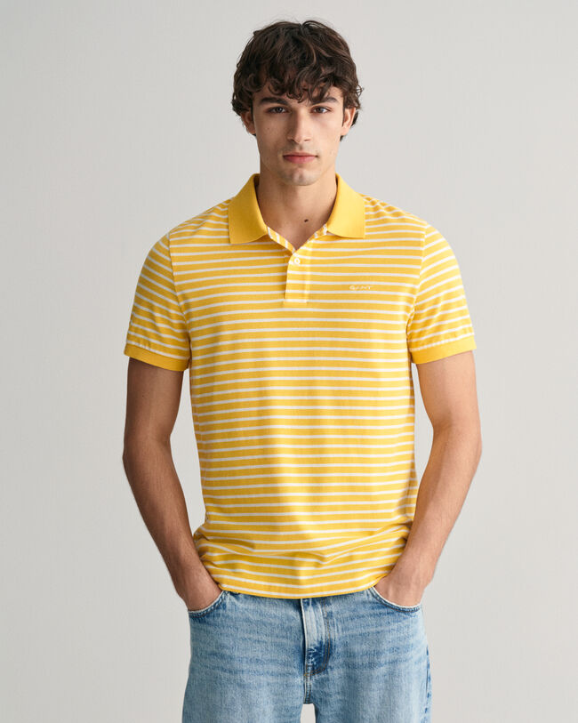 Striped Piqu&eacute; Polo Shirt