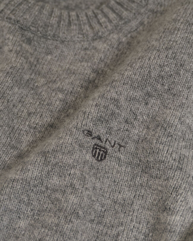 Brushed Wool Crew Neck Sweater