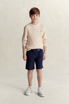 Teen Boys Shield Sweater — CREAMED WHITE 6