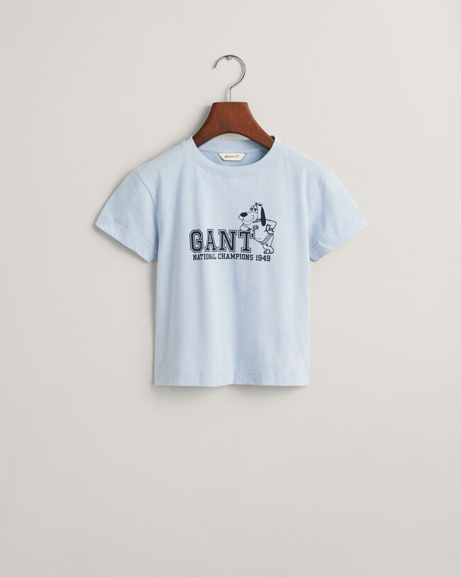 Kids GANT Dog Print T-Shirt