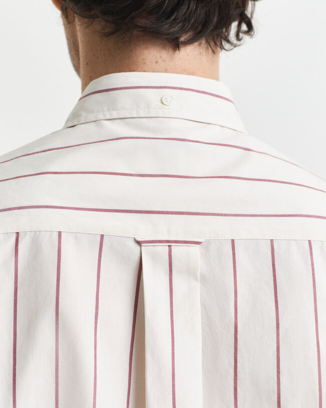 Relaxed Fit Striped Heritage Poplin Shirt