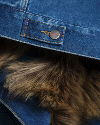 GANT x Wrangler Denim Faux Fur Jacket