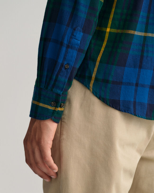 Regular Fit Plaid Flannel Shirt