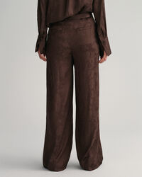 Wide Leg Lace Jacquard Pants