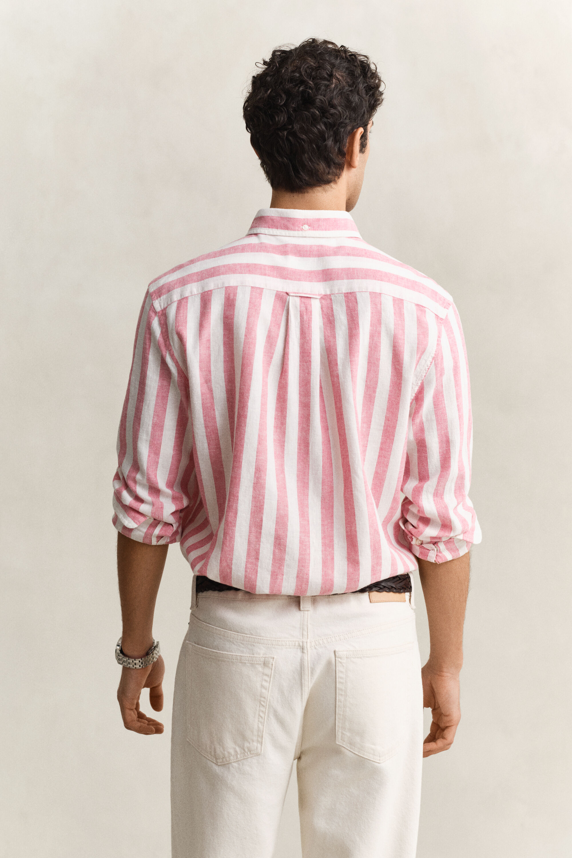 Striped Linen Blend Shirt