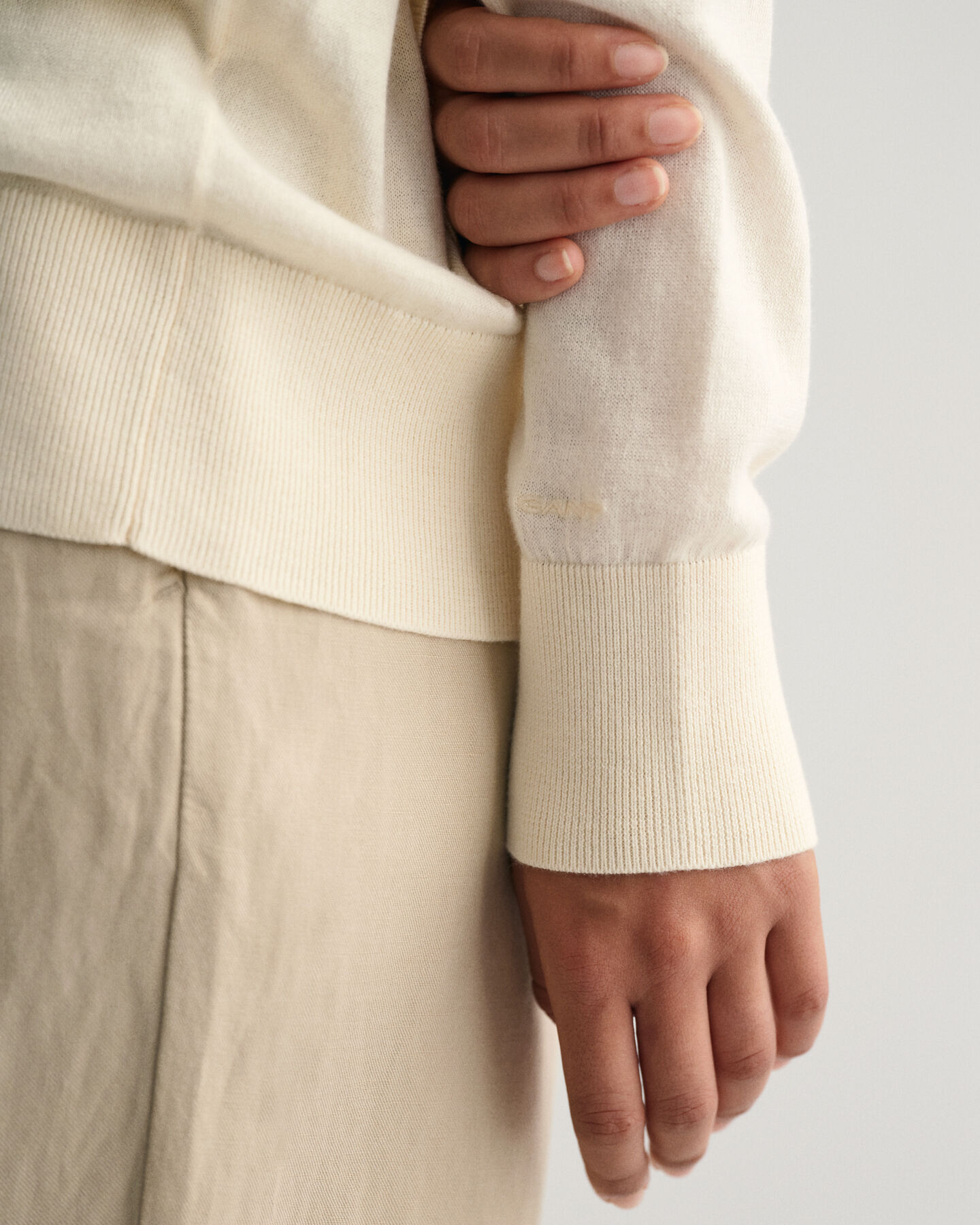 Fine Knit V-Neck Sweater