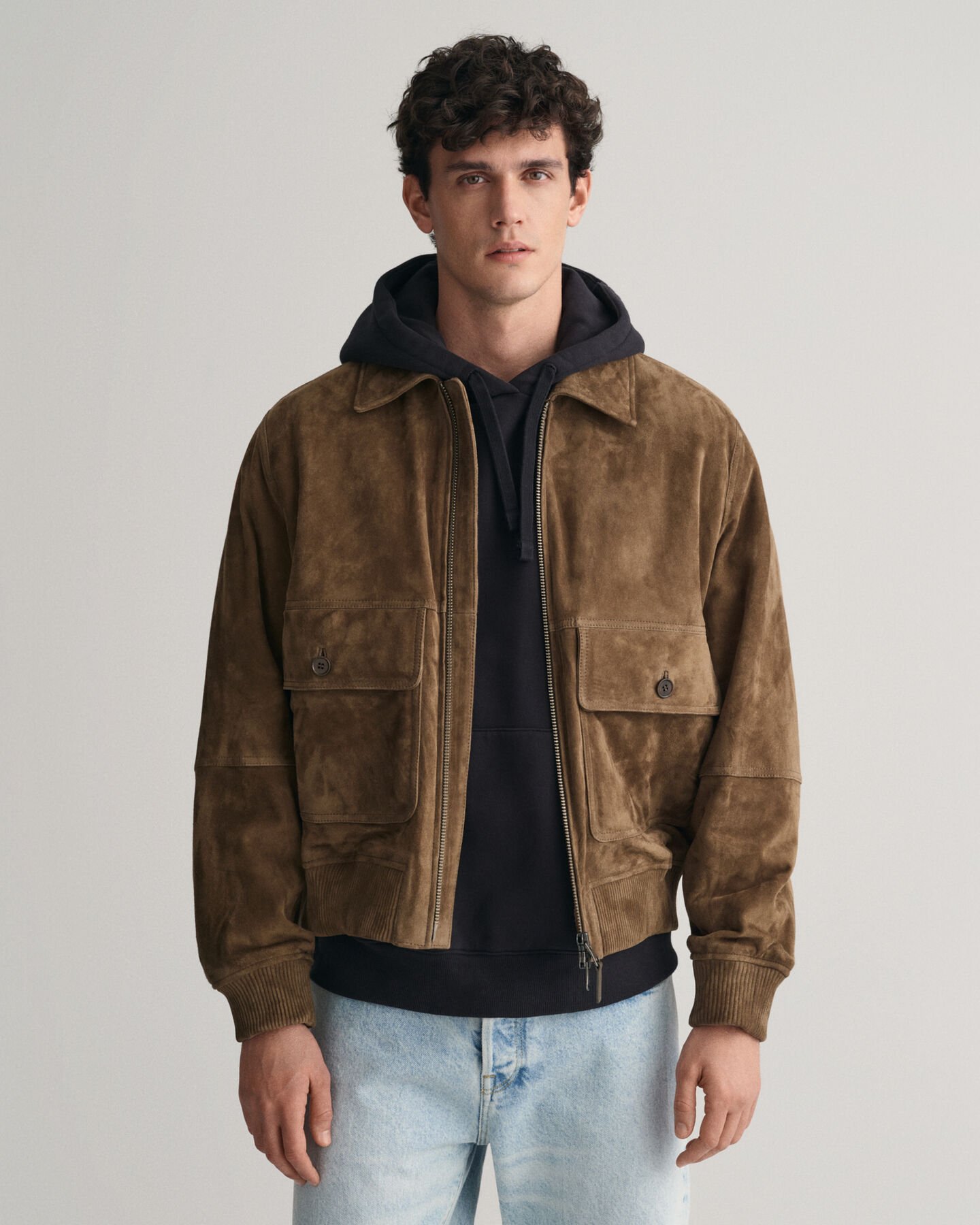 Suede Flight Jacket