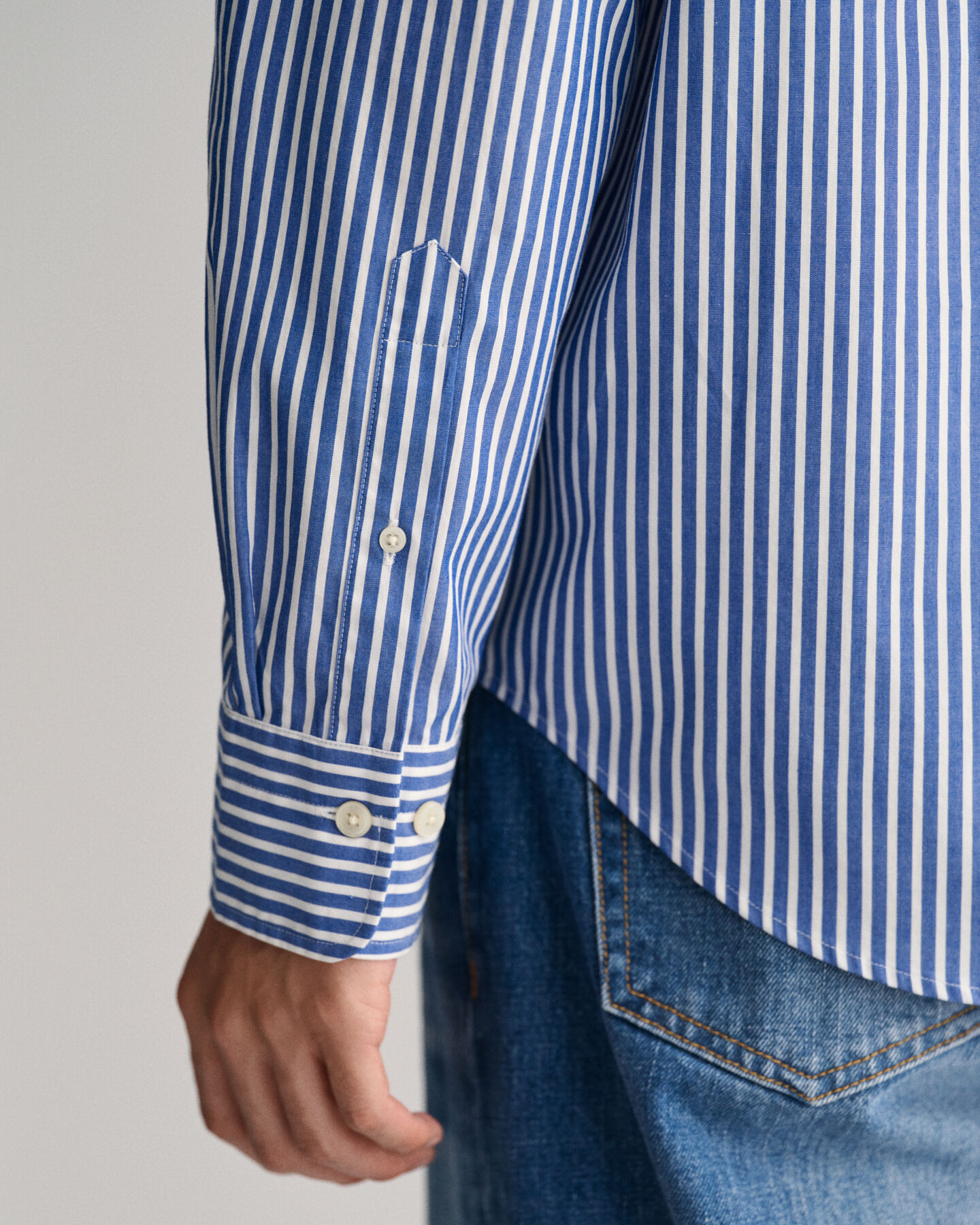 Relaxed Fit Dragon Crest Poplin Shirt