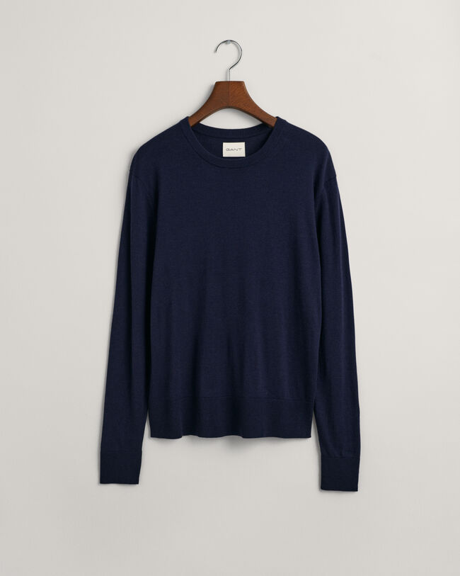 Fine Knit Crew Neck Sweater