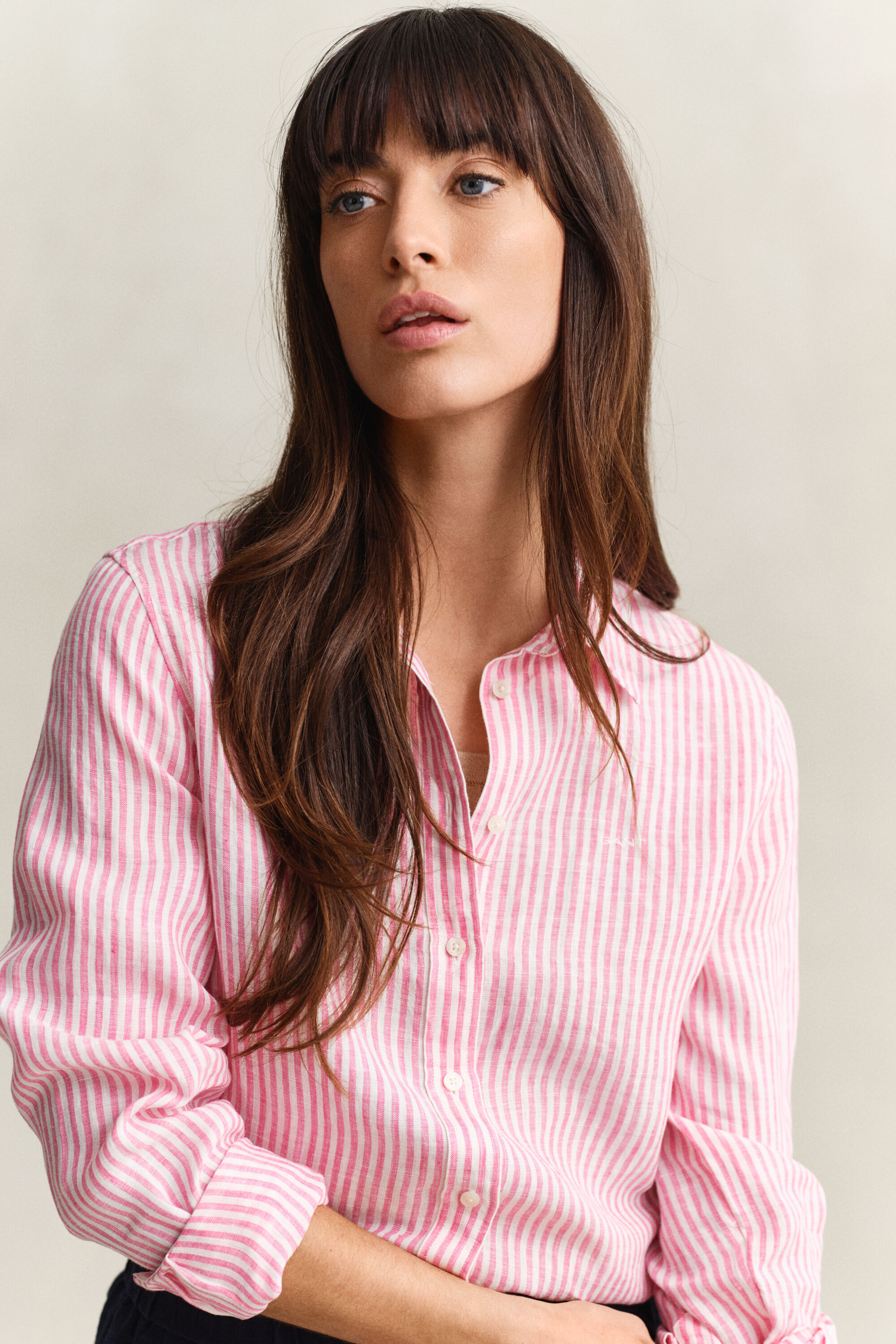 Regular Fit Striped Linen Shirt