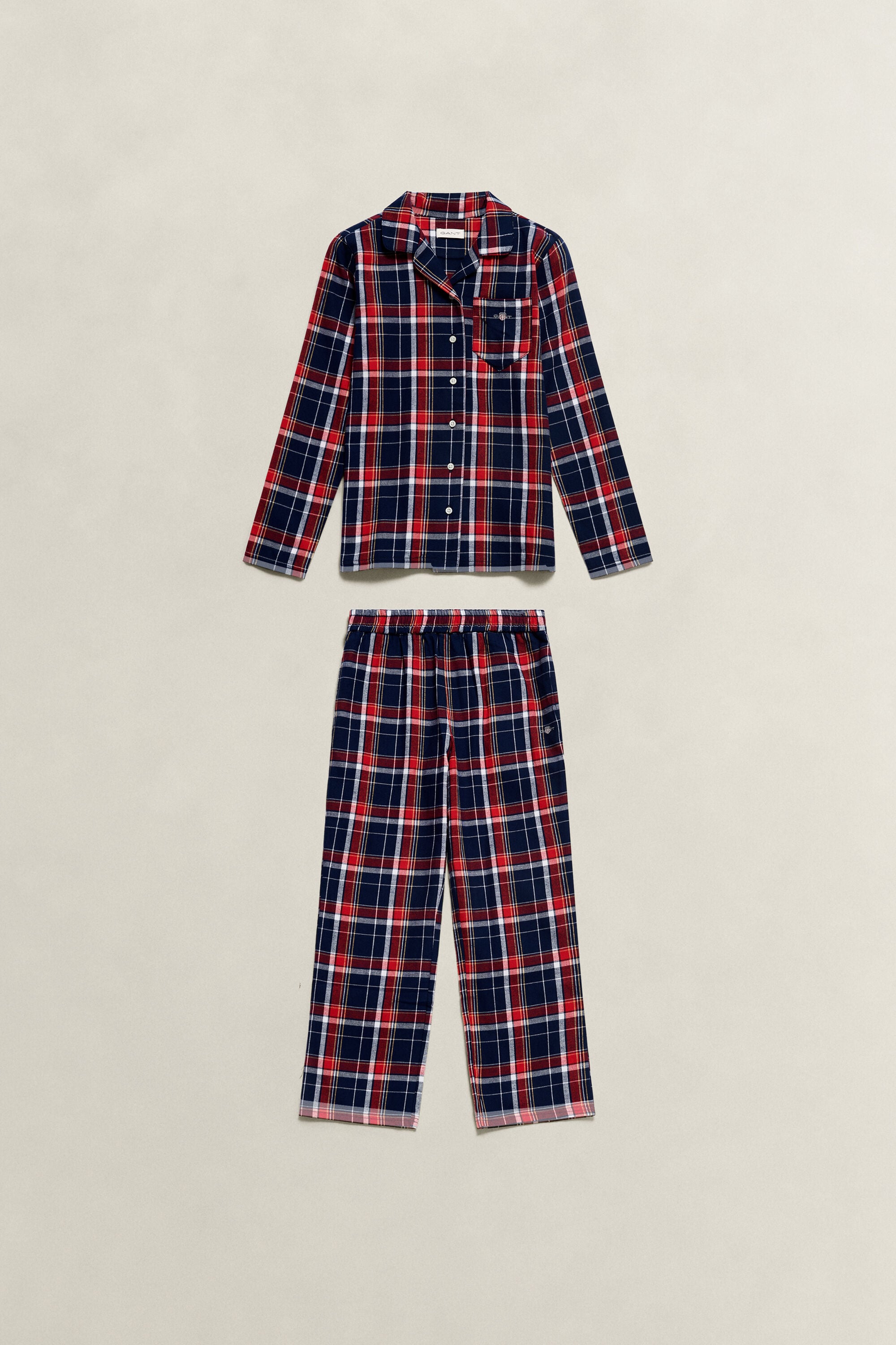 Teens Plaid Flannel Pajama Set