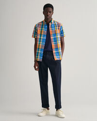 Regular Fit Colorful Madras Short Sleeve Shirt