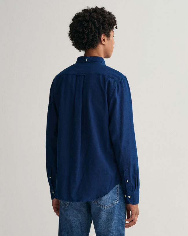 Regular Fit Indigo Oxford Shirt