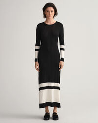 Block Stripe Ribbed Dress