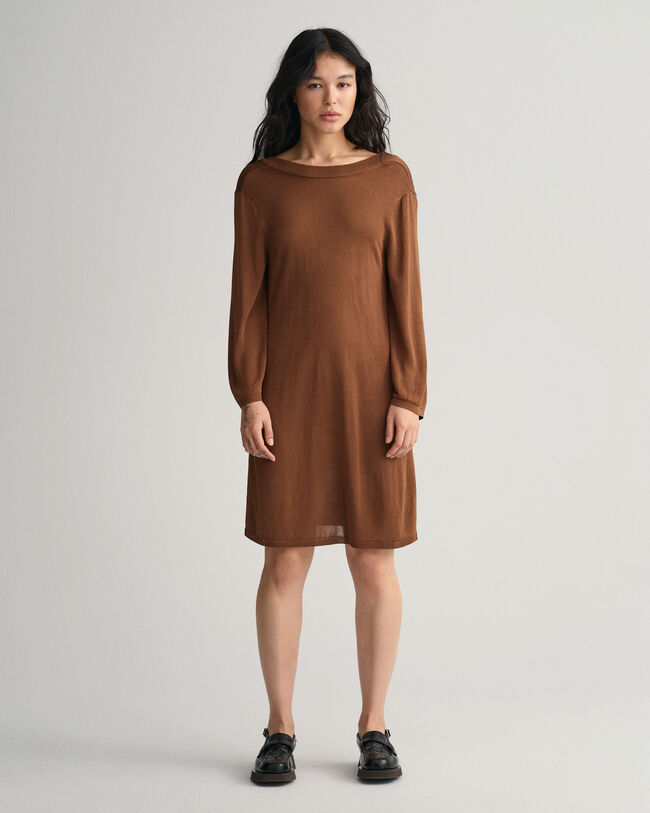 Open-Back Knit Dress