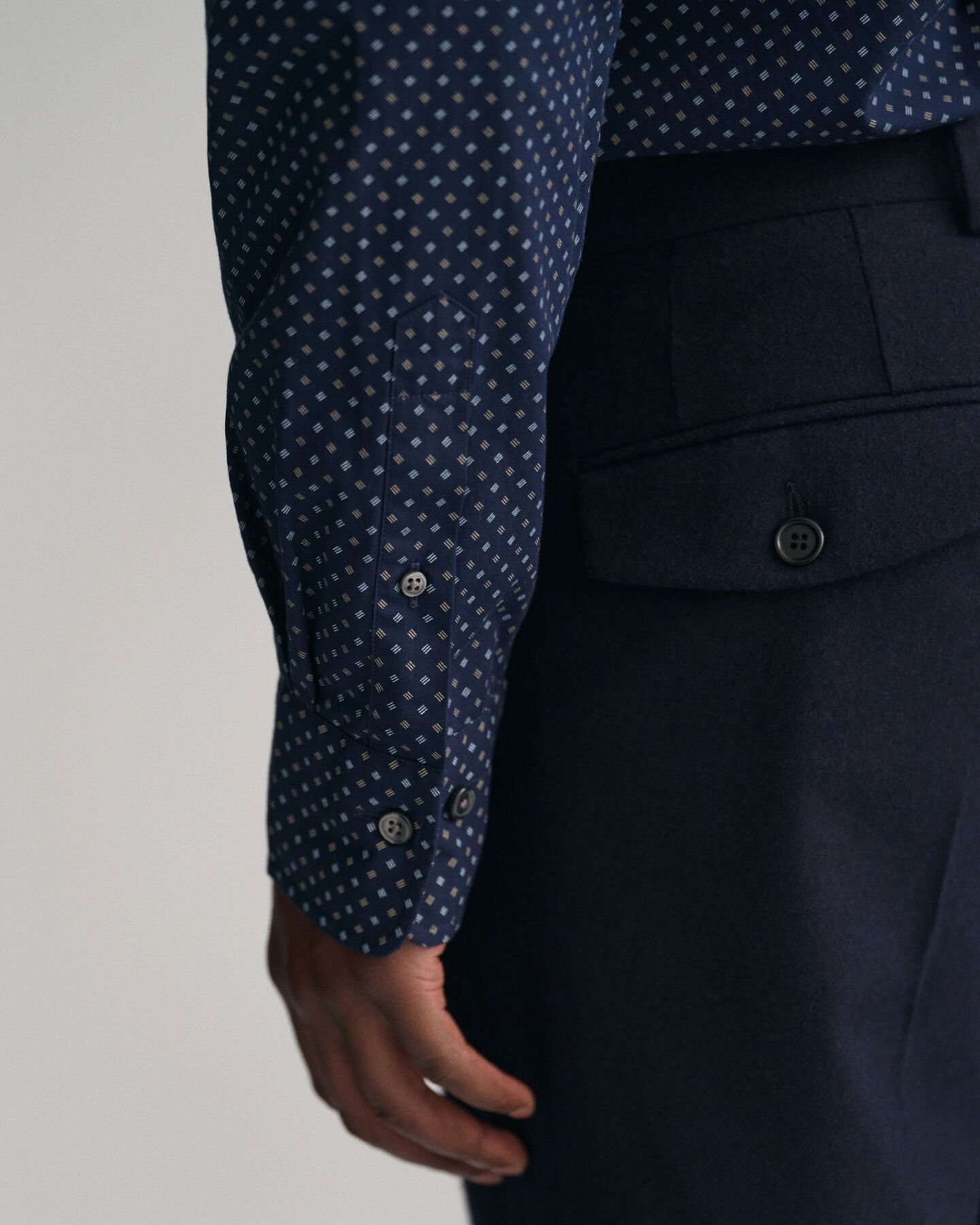 Regular Fit Micro Print Shirt