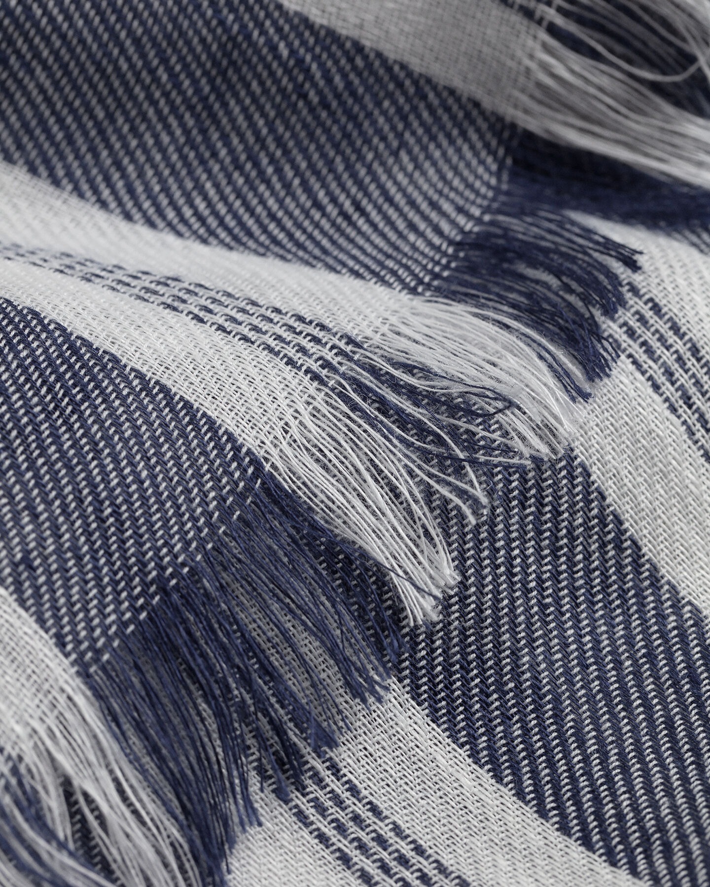 Striped Cotton Linen Scarf
