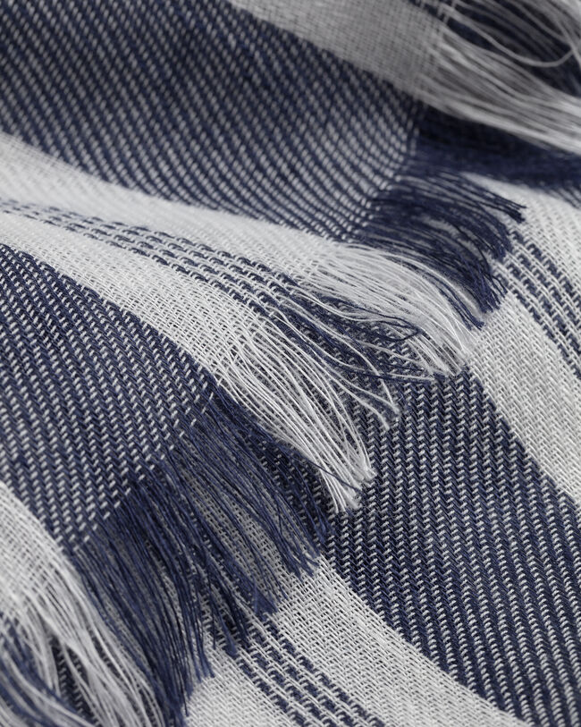 Striped Cotton Linen Scarf