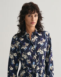 Floral Print Shirt Dress