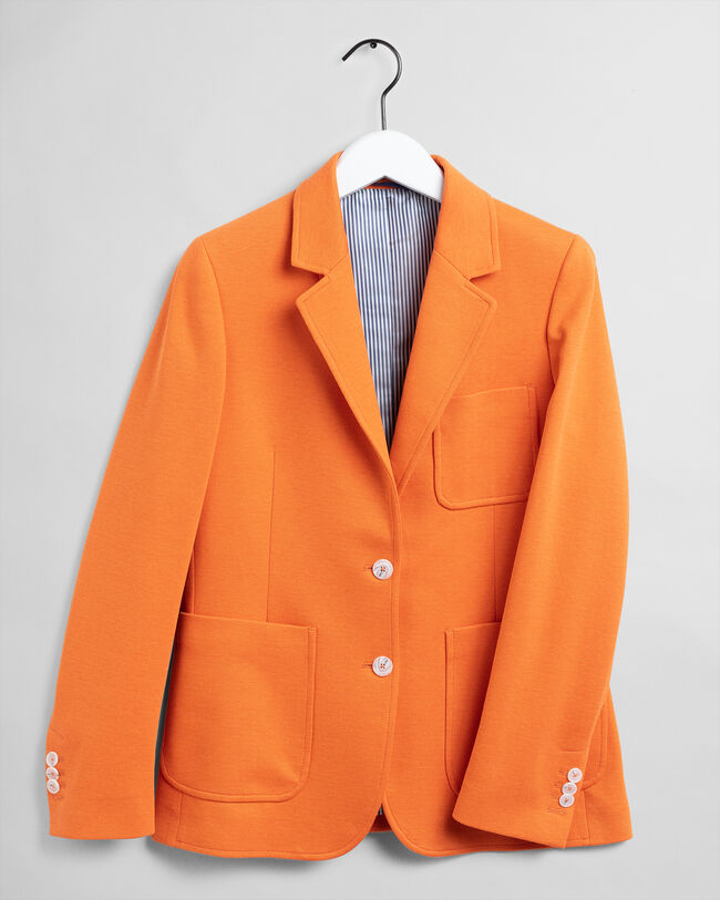 Regular Fit Melange Jersey Blazer